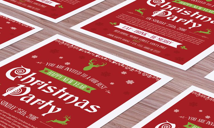 Free Christmas Flyer Mockup free holidays