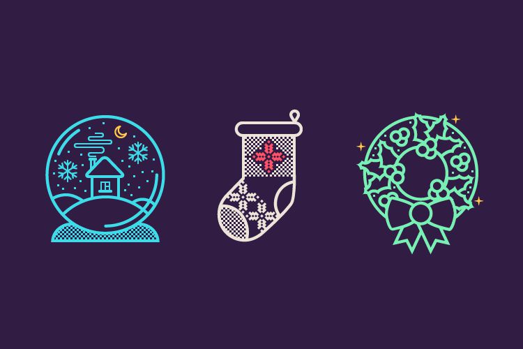 Christmas Icon Set free holidays