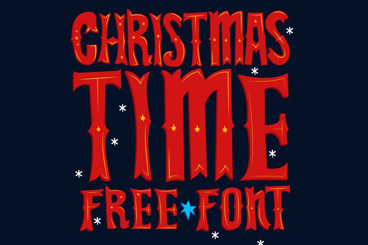 Christmas Time Free Font free holidays