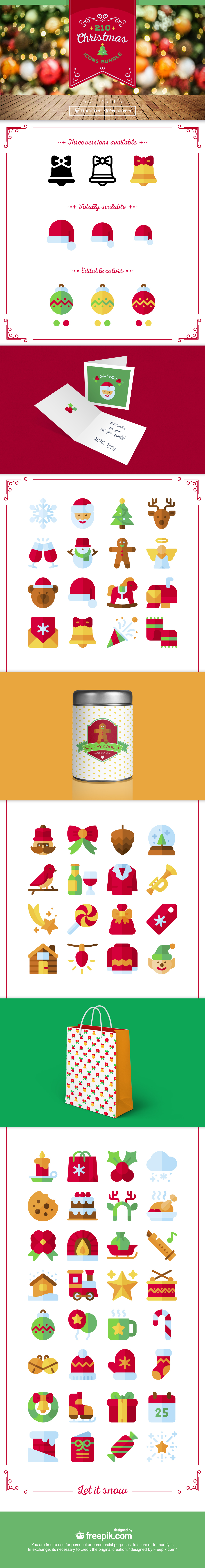 christmas icons large screenshot winter free freebie ai svg png Set Preview