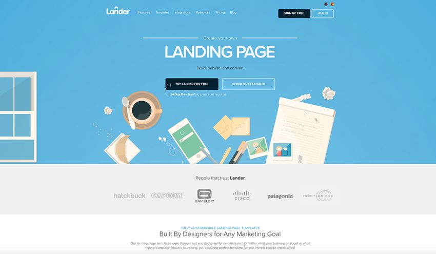 Landing Pages by Lander