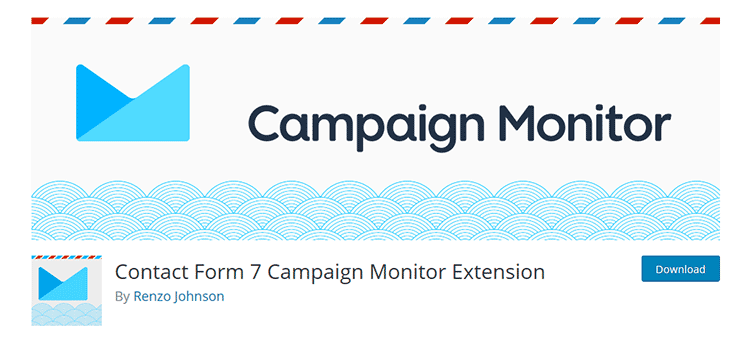 Contact Form 7 Campaign Monitor Extension