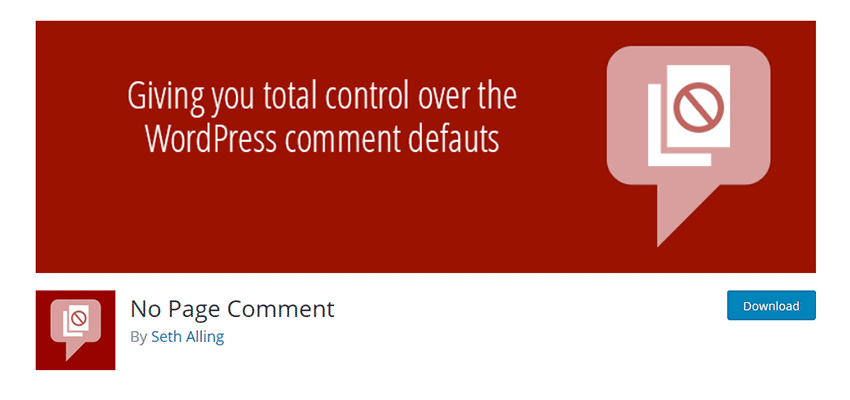 No Page Comment