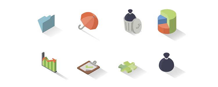 30 Isometric Icons