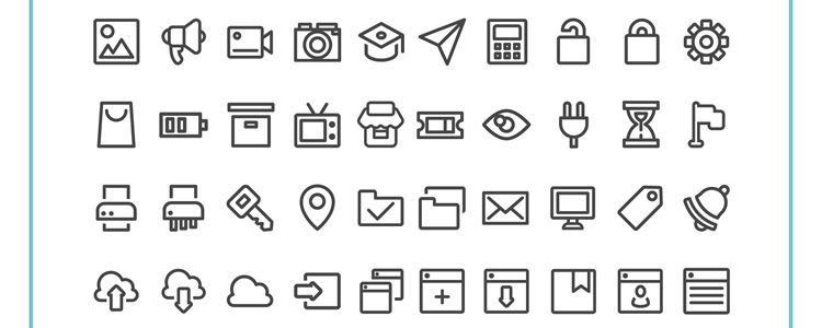 100 Free UI Interface Icon Set with 100 Icons PNG SVG