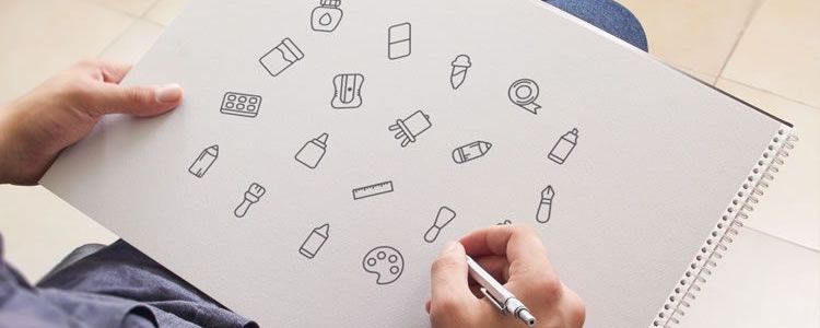 The Free Art Tools Icon Set AI SVG PNG