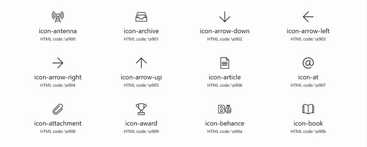 Gonzocons 2.0 icon font