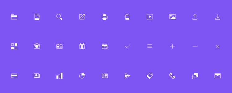 90 Free Line Solid Icons