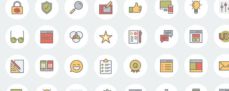 Flat Line UX eCommerce Icon Sets