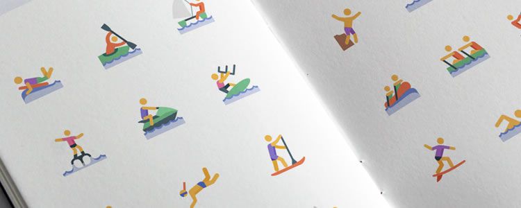 Water Sports Icon Set