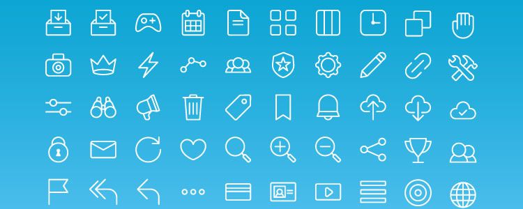 70 Free All Purpose Line Icons