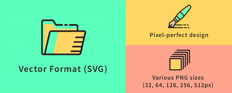 Colored Line Icons