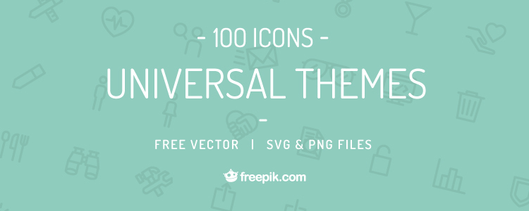 Universal Themes Vector Icon Set