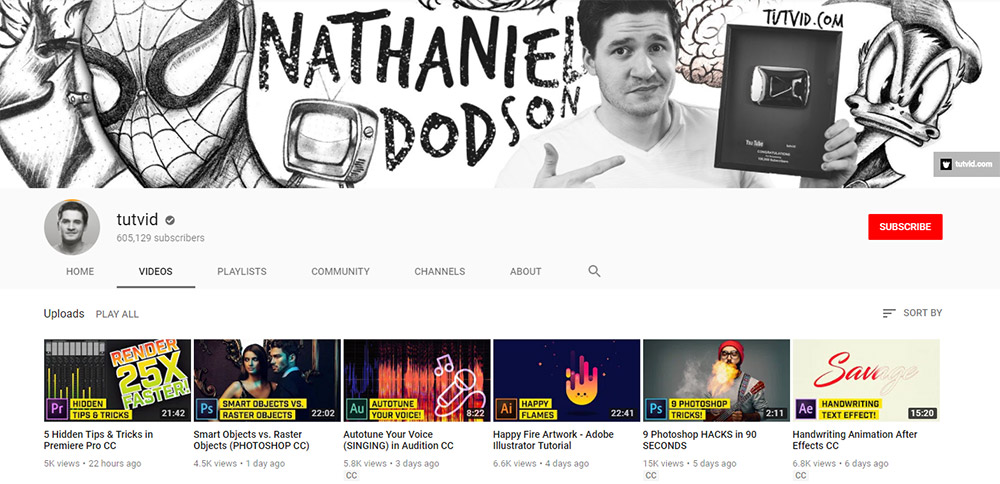 TuTVid YouTube channel