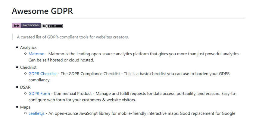 Awesome GDPR