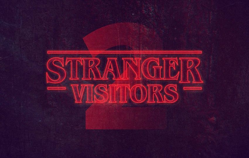 Free Stranger Things Photoshop Text Style Layer PSD 