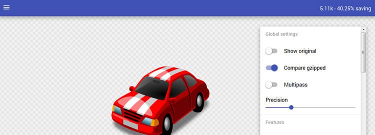SVGOMG  web-based app for optimizing and configuring SVGO