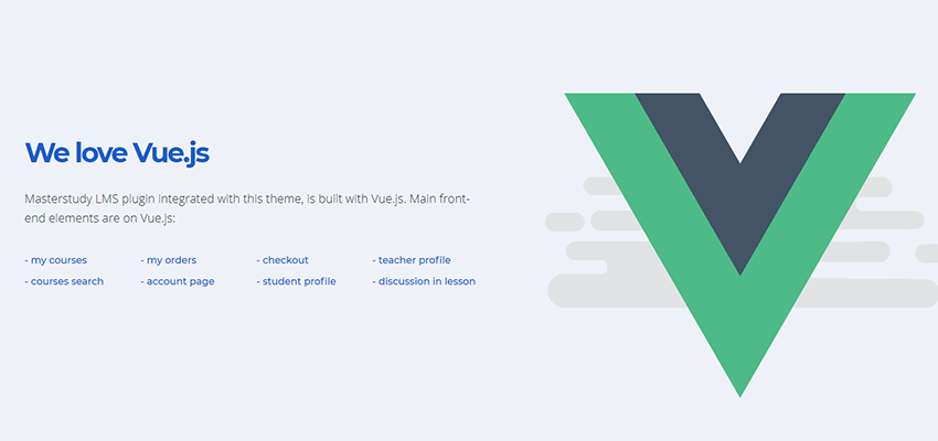 MasterStudy Utilizes Vue.js