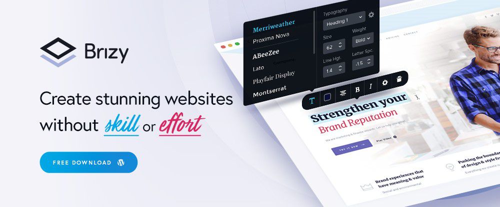 wordpress resources tools Brizy