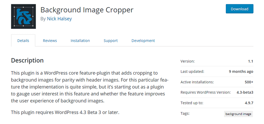 Background Image Cropper