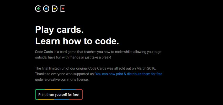 Code Cards