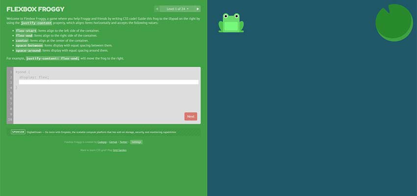 Flexbox Froggy
