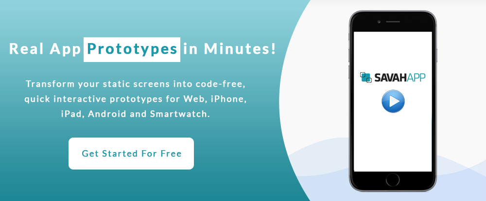 Savah App prototyping tools app wireframe prototype mockup application