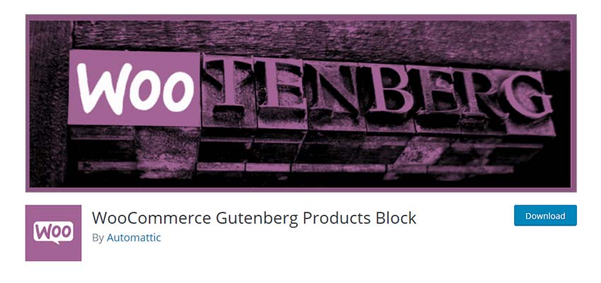 WooCommerce Gutenberg Products Block