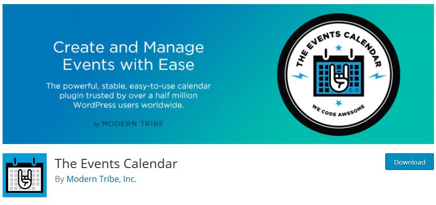 The Events Calendar wordpress php