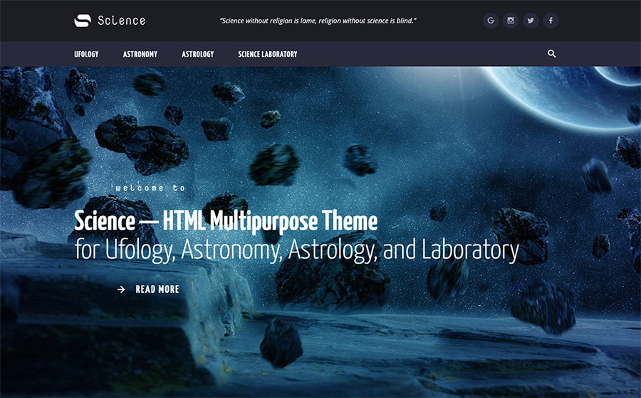 Science Multipurpose HTML5 Template