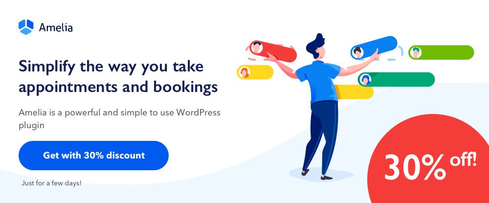Amelia - An Enterprise-Level WordPress Appointment Booking Plugin
