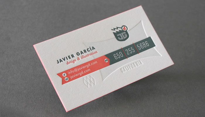 Letterpressed Business Card