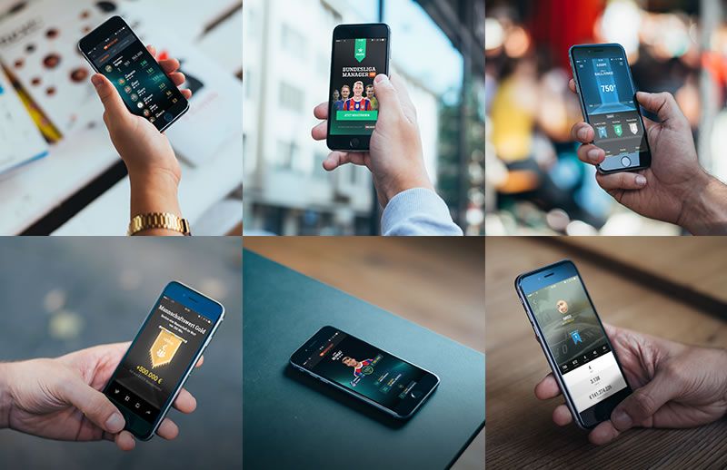 Photorealistic iPhone 6 Mockups Cobe free template PSD