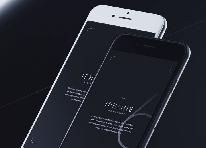 iPhone 6 Mockups free template PSD