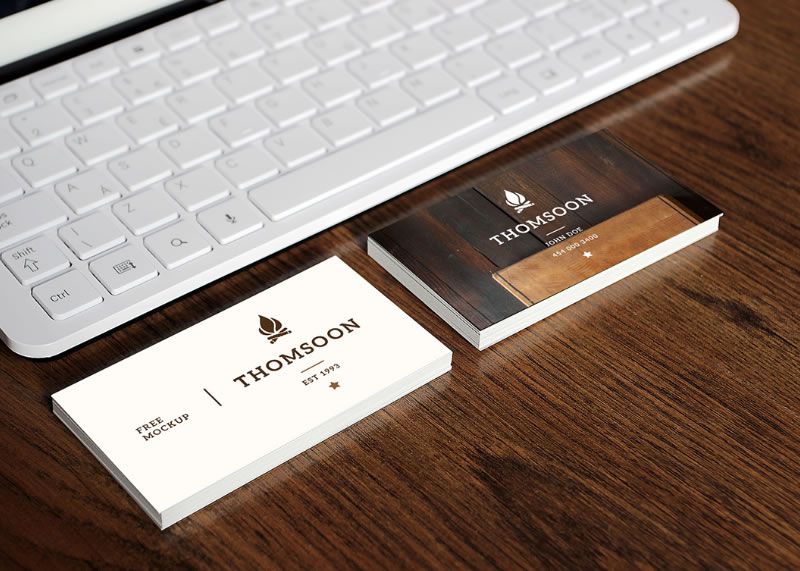 Business Card Mockups Tomasz Mazurczak free template PSD