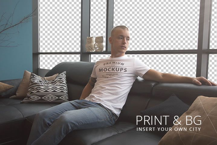 T-Shirt Mockup free template PSD