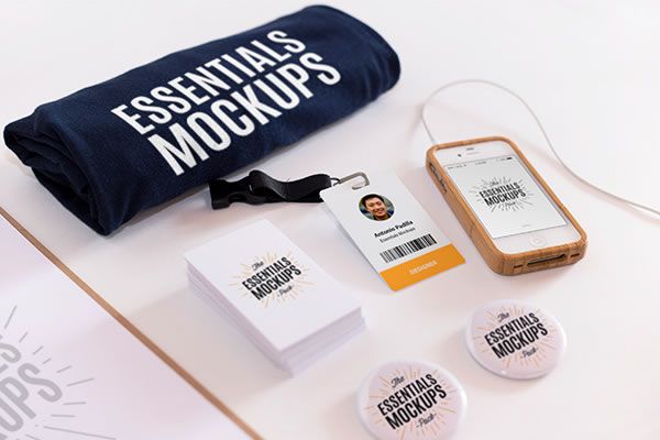 Essentials Mockup Set Antonio Padilla free template PSD