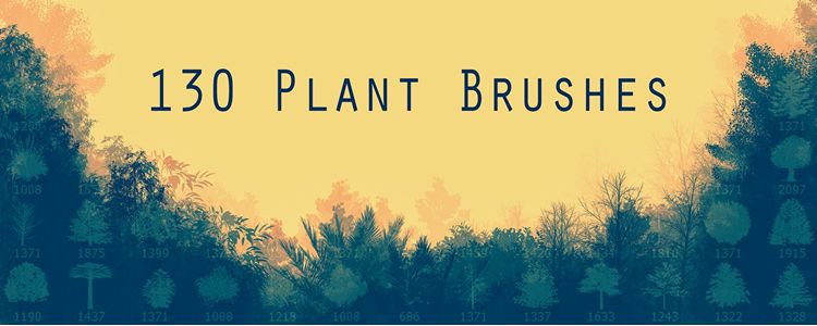 free Plant Photoshop Brushes