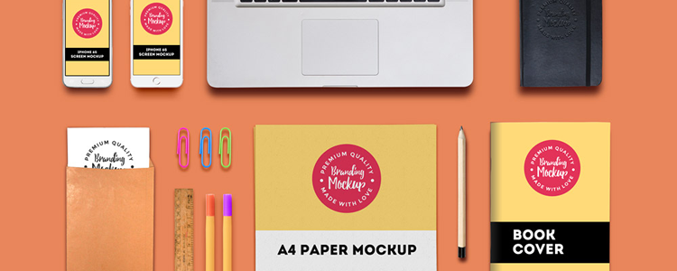 free mockup template psd Branding Identity