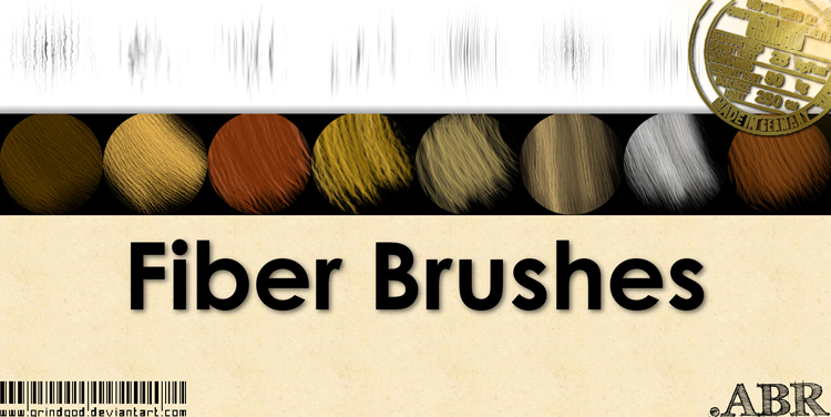 Free Photoshop Fiber Brushes there are 16 Brushes in the pack