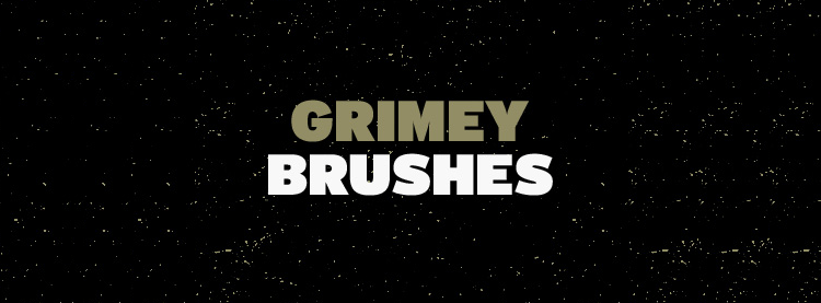 Free Photoshop Grimey Brushes there are 5 Brushes in the pack