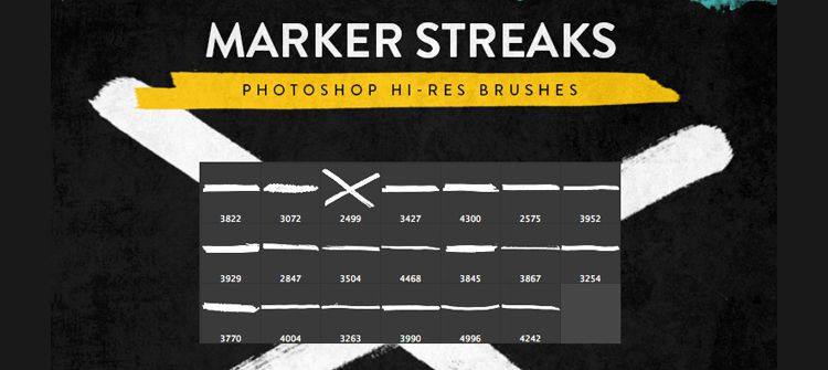 Marker Streak Brushes