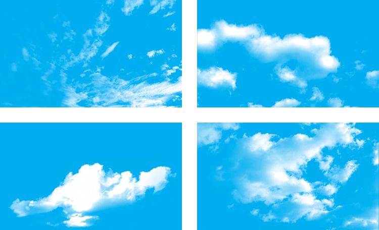 High Resolution Cloud Photoshop Brushes