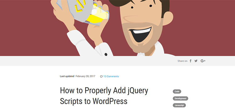 How to Properly Add jQuery Scripts to WordPress