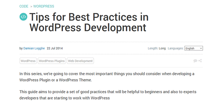 Tips for Best Practices in WordPress Development