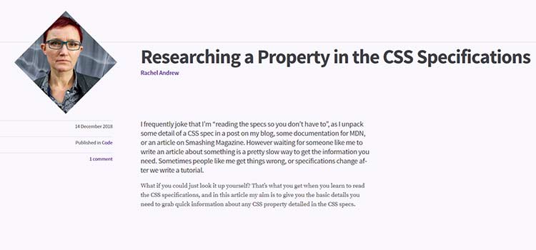 Researching a Property in the CSS Specifications