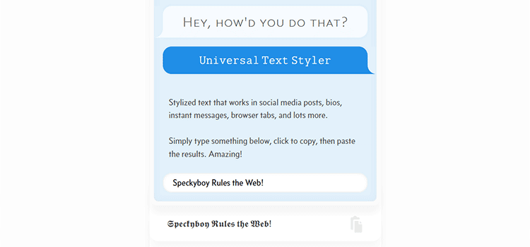 Universal Text Styler
