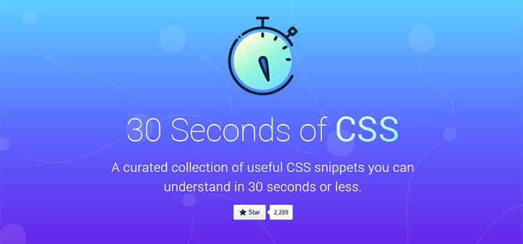 CSS Resources Free 30 Seconds of CSS