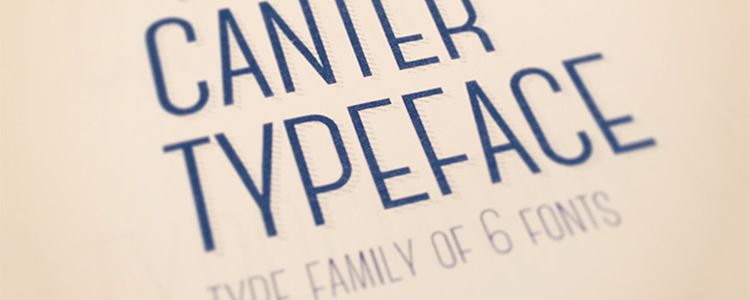 Canter sans serif free font family typeface