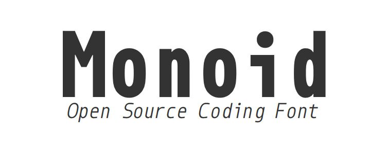 Monoid coding mono monospaced free font family typeface code